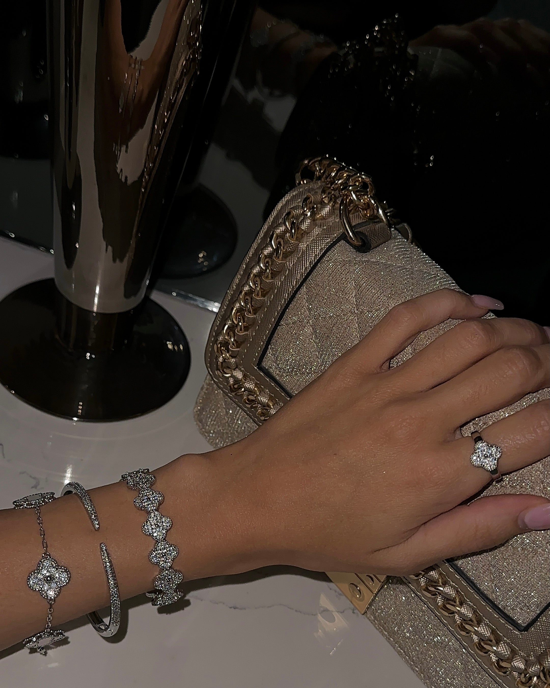 Capri Cuff Silver Bilezik