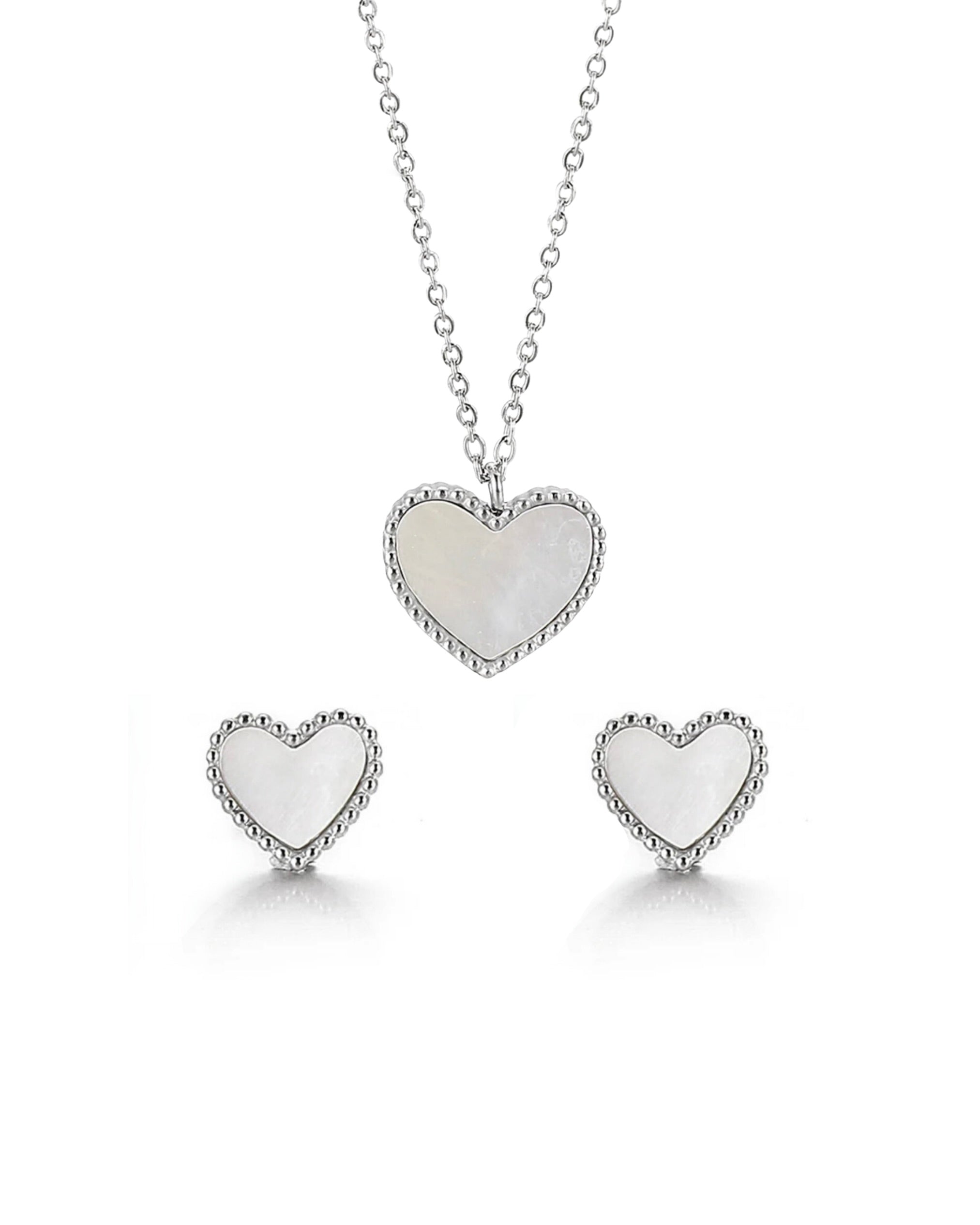 Kiki White/Silver Set