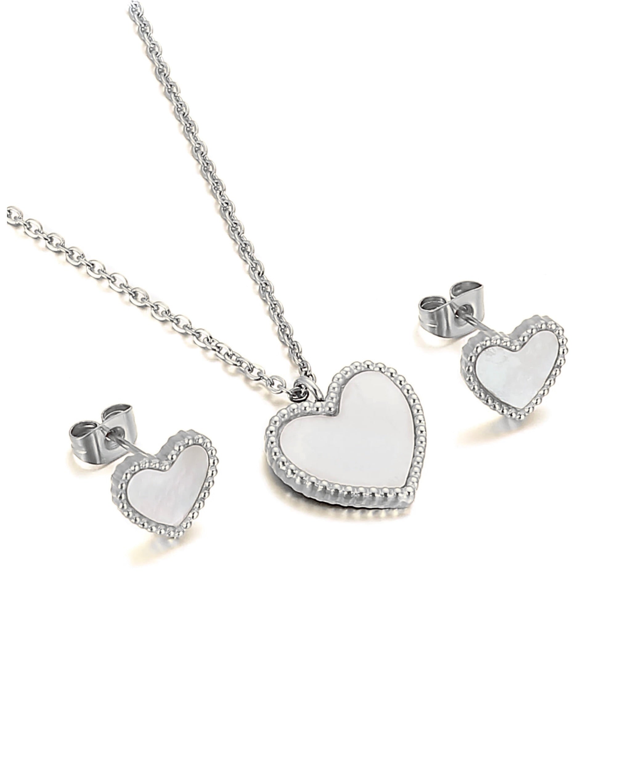 Kiki White/Silver Set