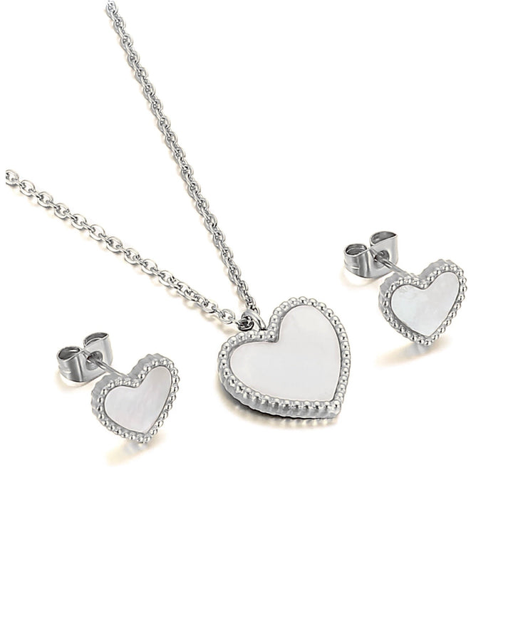 Kiki White/Silver Set