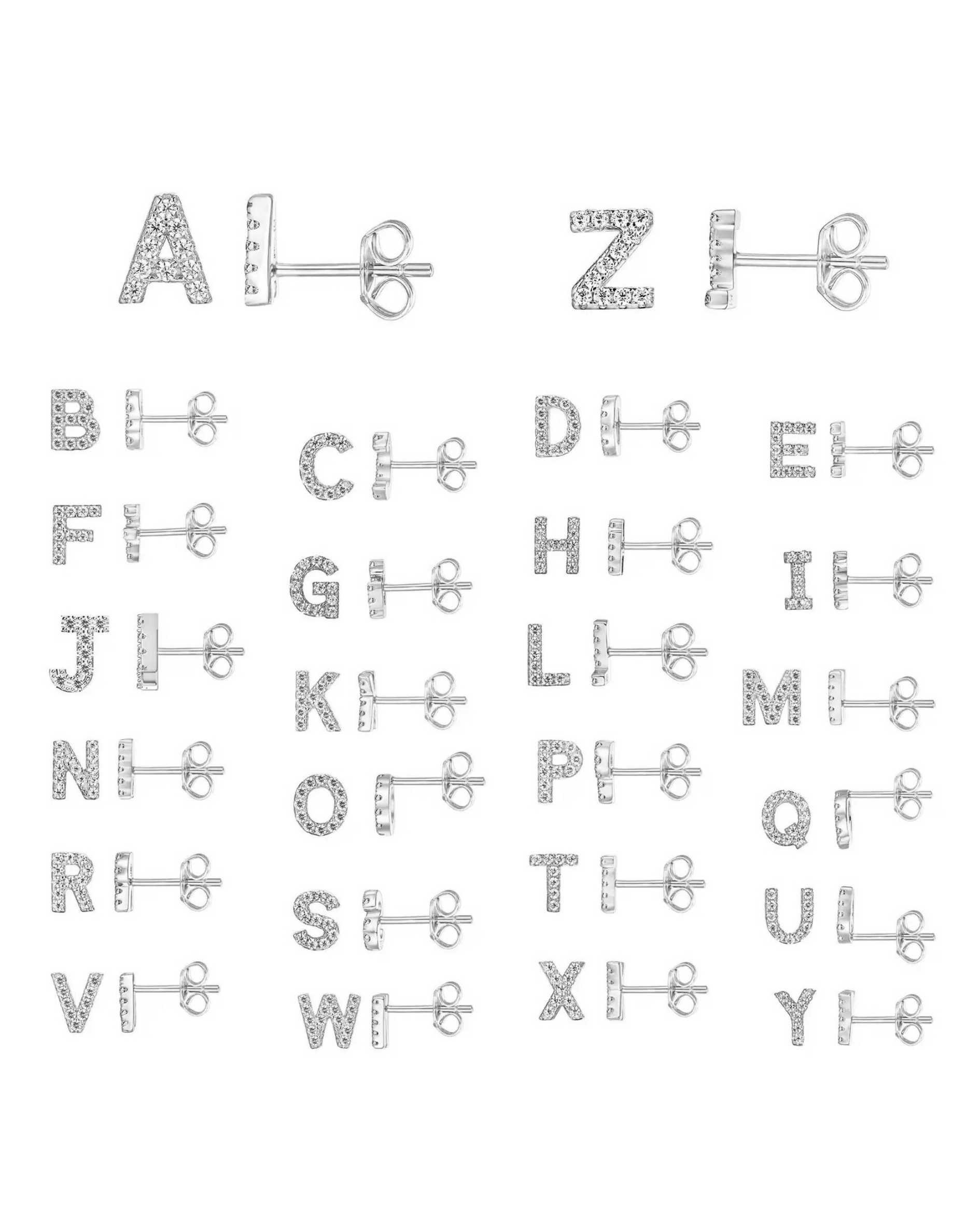 Initial Silver Küpe