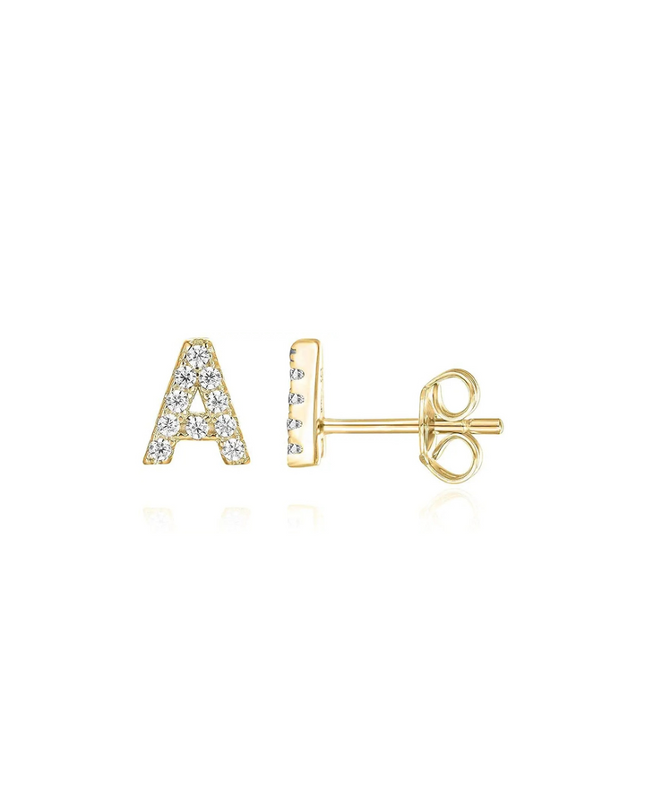 Initial Gold Küpe