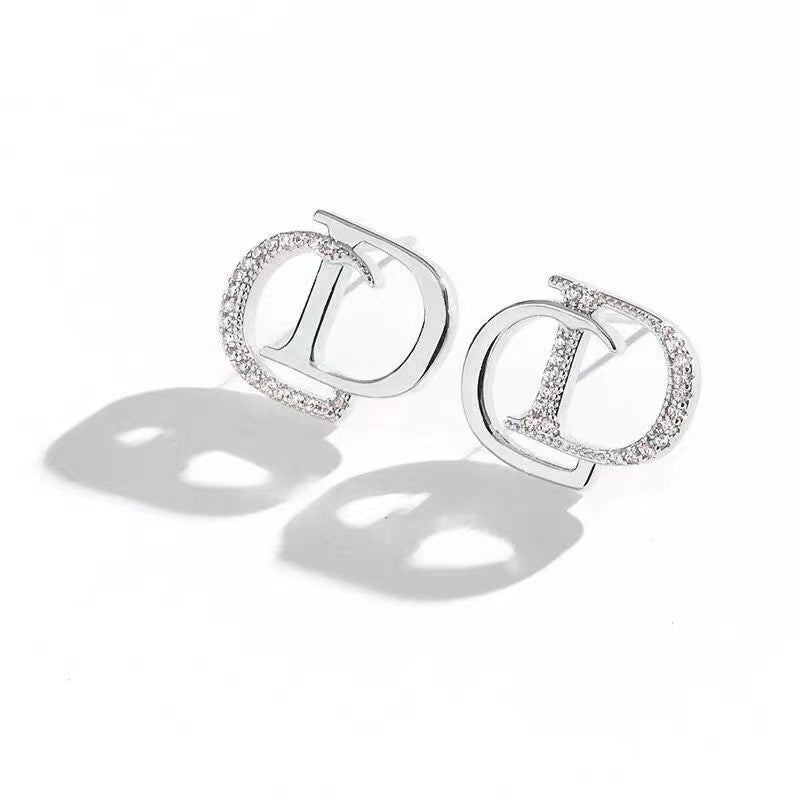 CD Earrings Silver